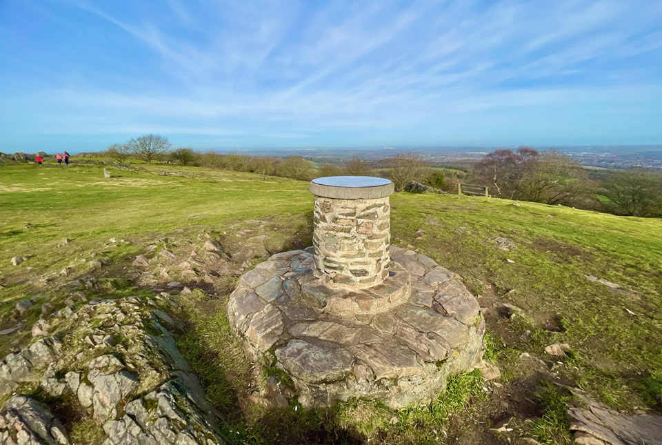 Beacon-Hill-view-from-summit-web a picture of a stone statue on top of beacon hill in Leicestershire
