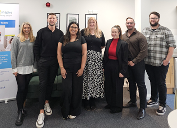 Meeting the leadership team at the new office in Mansfield